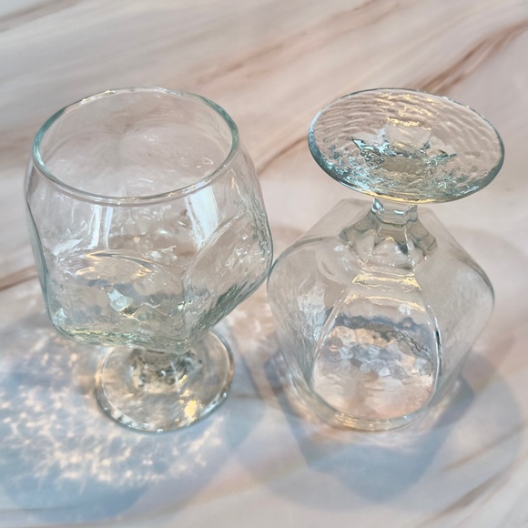 Pair of Vintage Libbey “Chivalry” Clear Brandy Cocktail Footed Glasses - EUC - Picture 3 of 11